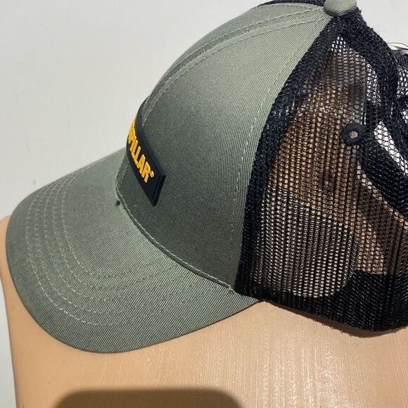 Caterpillar Men's Gray Black Mesh Equipment Snapback Cap Hat NWT - Picture 6 of 10